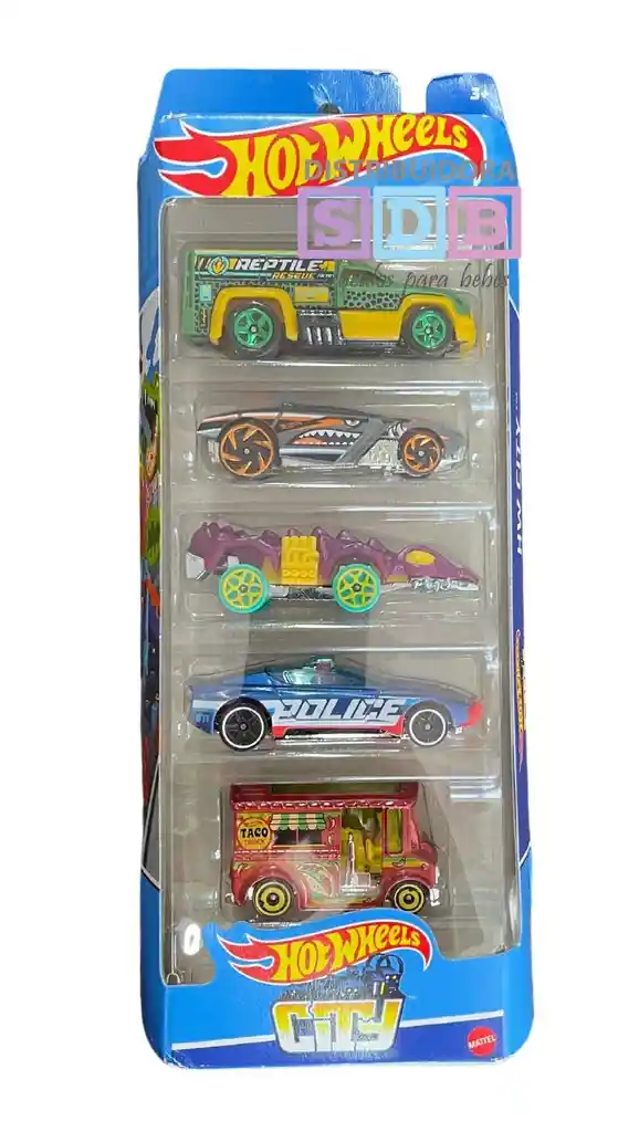 Autos Hot Wheels Pack X5 Carro Hot Wheels City