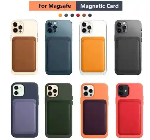Magsafe Funda Magnetica Iphone 14, 13, 12, 11, 10 Tarjetero Celular Smartphone Tarjeta Crédito Debito Cedula Id Card