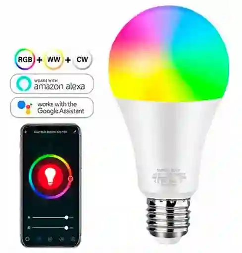 Bombillo Inteligente Wifi Led Rgb Rgbcw Google Home Alexa