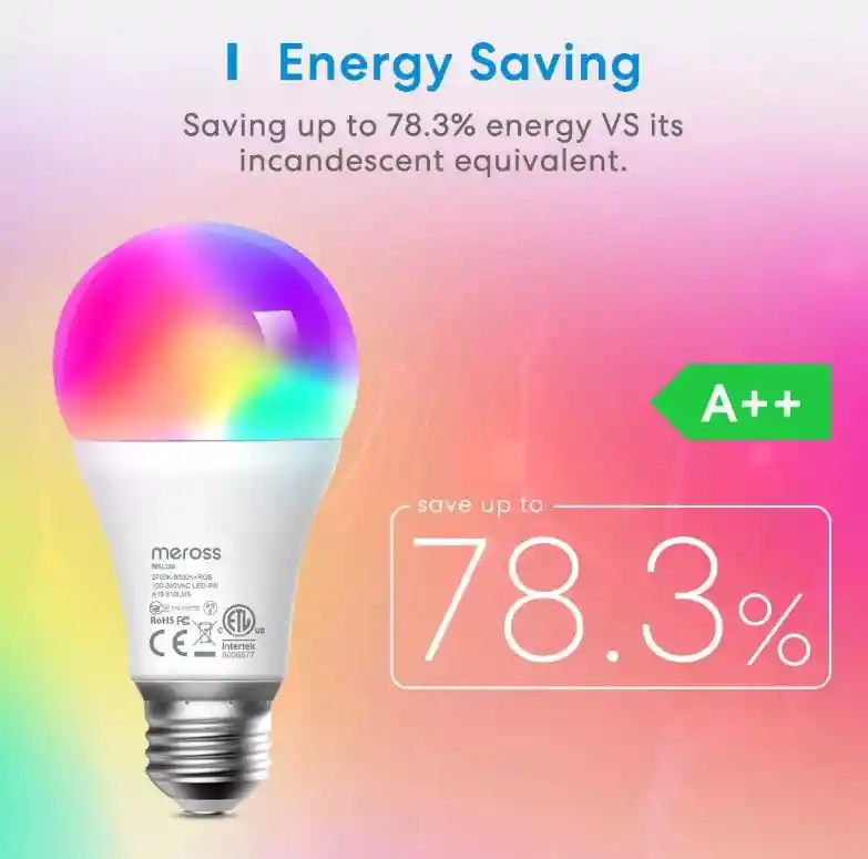 Bombillo Inteligente Wifi Led Compatible Apple Homekit Siri