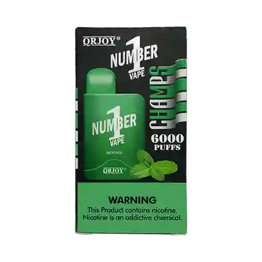 Vape Menthol Number 1 6000puffs