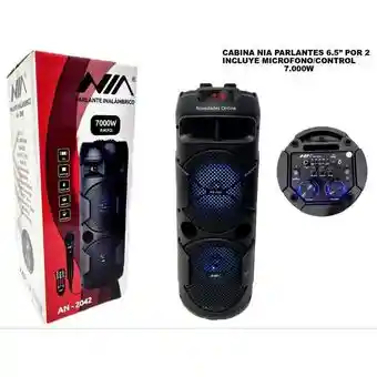 Cabina Torre De Sonido Bluetooth Parlante 7000w Con Control Y Microfono Incluido