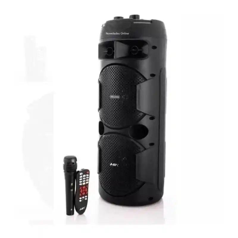 Cabina Torre De Sonido Bluetooth Parlante 7000w Con Control Y Microfono Incluido