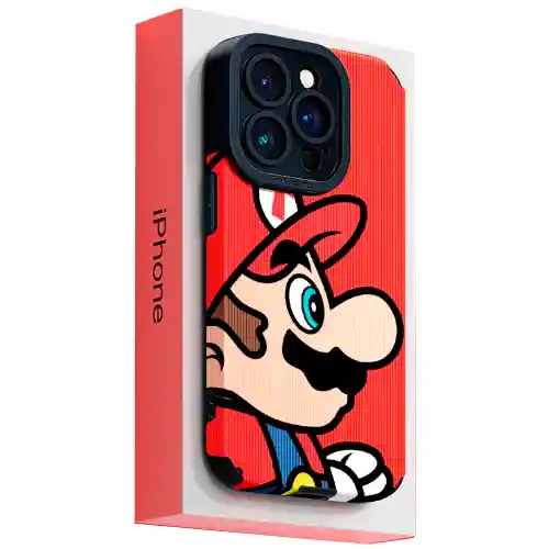 Funda Iphone 15 Pro Max Case Anti Caida Anti Golpe Estuche Mario Bros Retro Anime Cartoon Nintendo