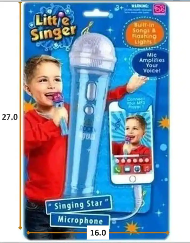 Microfono Inalambrico Juguetes Niños Jugueteria