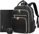 Bolso Pañalera Grande Con Porta Biberón Y Cambiador Usb