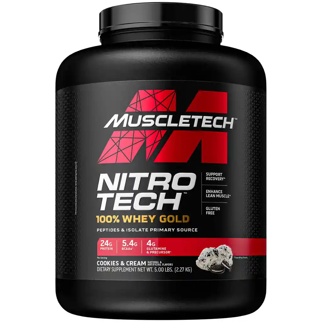 Nitrotech Whey Gold 5lbs 70serv Cookies