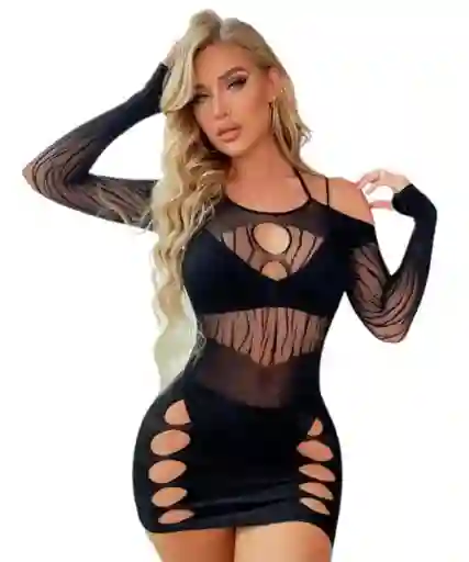 Malla Lencería Vestido Sexy Para Dama Mert
