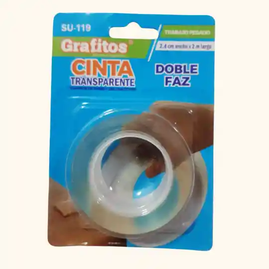 Cinta Doble Faz Transparente