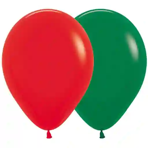 Paquete De Bombas / Globos Navidad Fashion X 12 Und