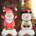 Globo Metalizado Muñeco De Nieve Navidad