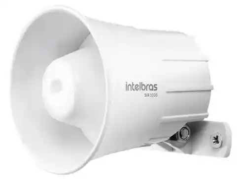⭐sirena Blanca Intelbras, Sir-1000 Con Cable De 9 A 15 Vdc/105 Db.⭐