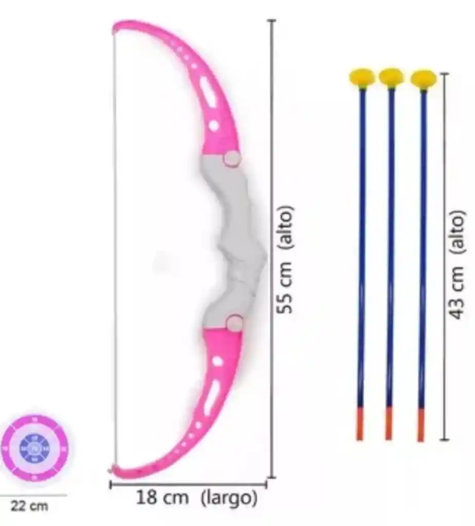 Juego De Arco Y Flechas Para Niña Con Tablero De Blanco