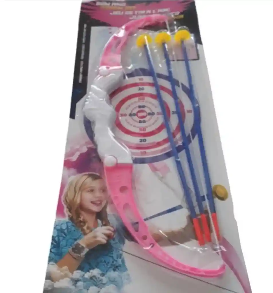 Juego De Arco Y Flechas Para Niña Con Tablero De Blanco