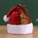 Gorro Navideño Lentejuelas Rojo Dorado Navidad