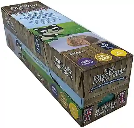 Little Bigpaw Salmon Del Atlántico Y Vegetales Caja X 8 Unidades De 85 Grms, Alimento Completo Para Gatos Adultos, Holístico E Hipoalergénico