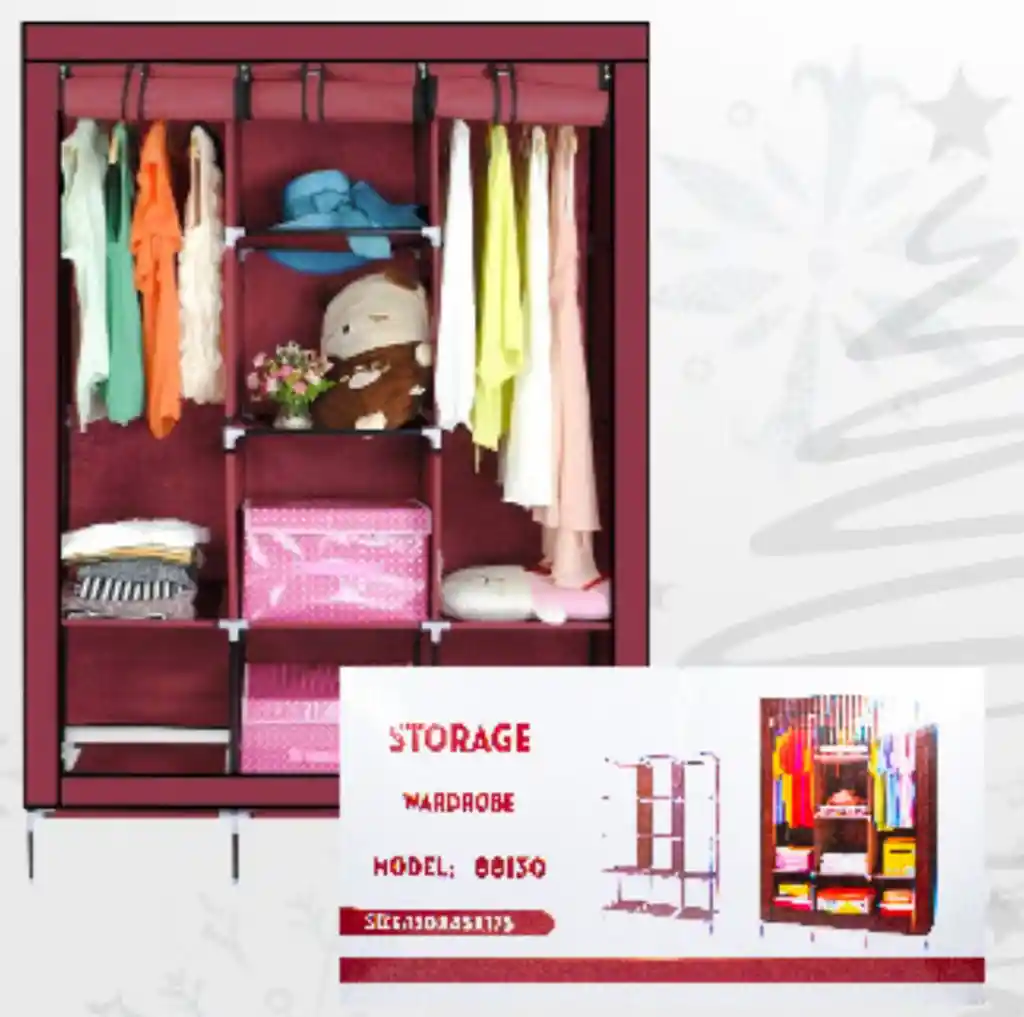 Closet Armable 3 Puertas Organizador Portátil