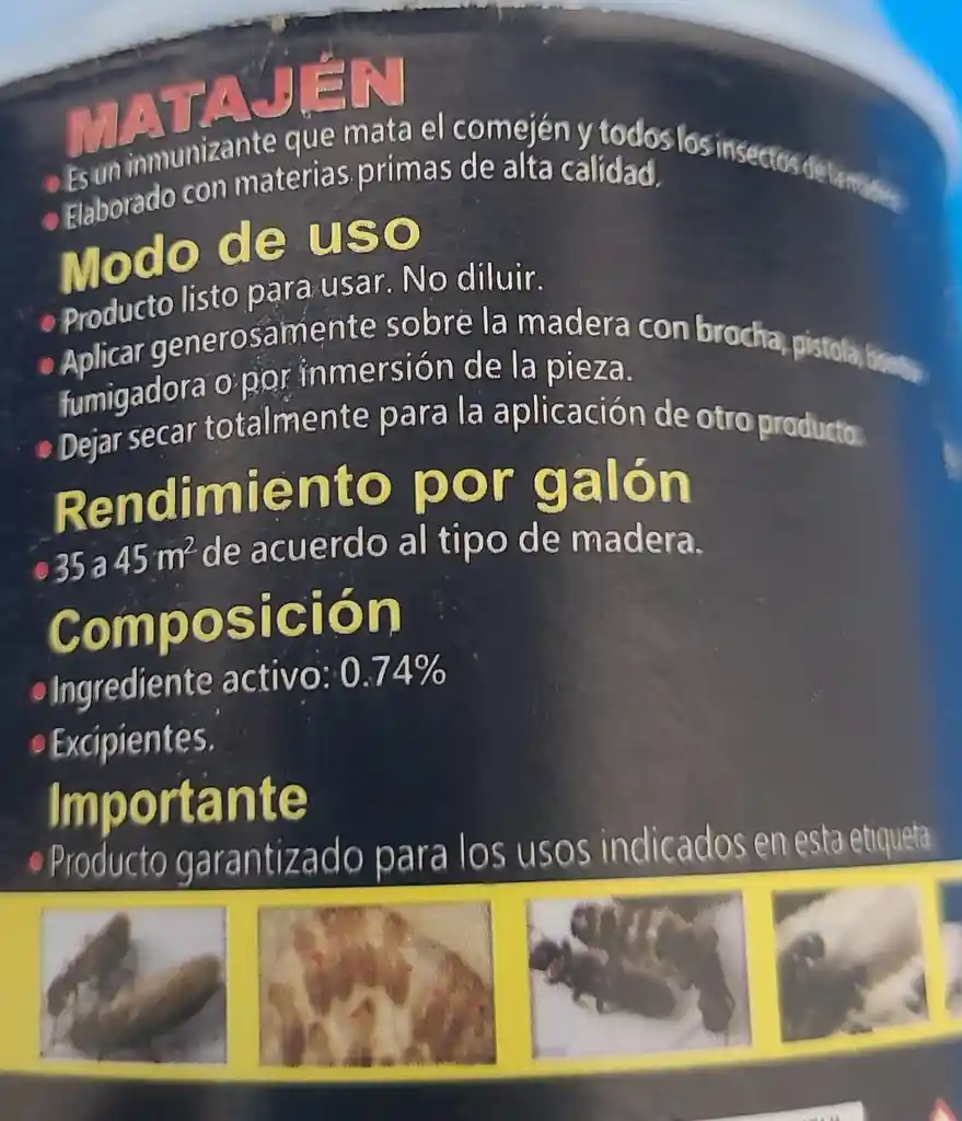 Matajen Inmunizante Mata Comejen X480cm²