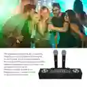 Set De Audio En Vivo Karaoke Mezclador Todo En Uno Doble Mic