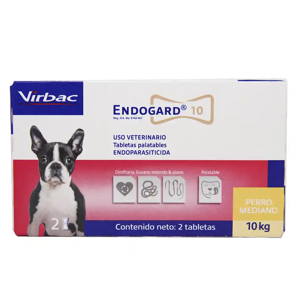 Endogard Antiparasitario Para Perros De 10kg – Por 2 Tabletas