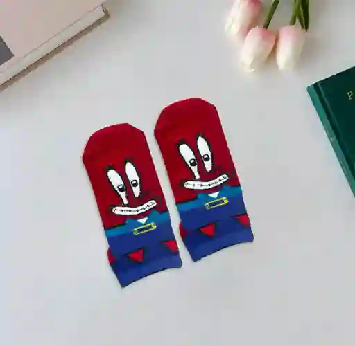 Medias Tobilleras Bob Esponja - Don Cangrejo