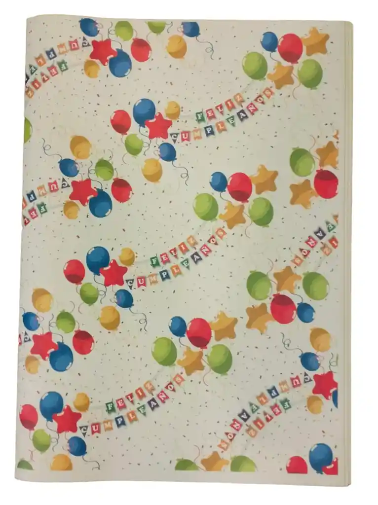 Medio Pliego De Papel Kraft Motivo Feliz Cumpleaños Diferentes Diseños Ideal Para Regalos