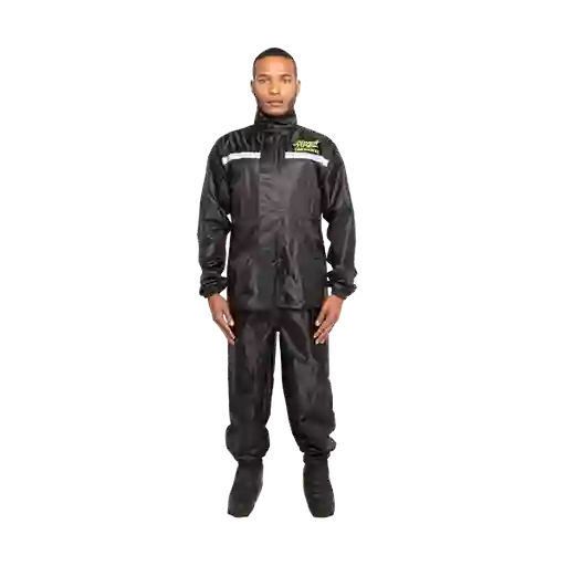 Impermeable Para Moto Textil - Adventure Pro 1 - Negro - Hombre