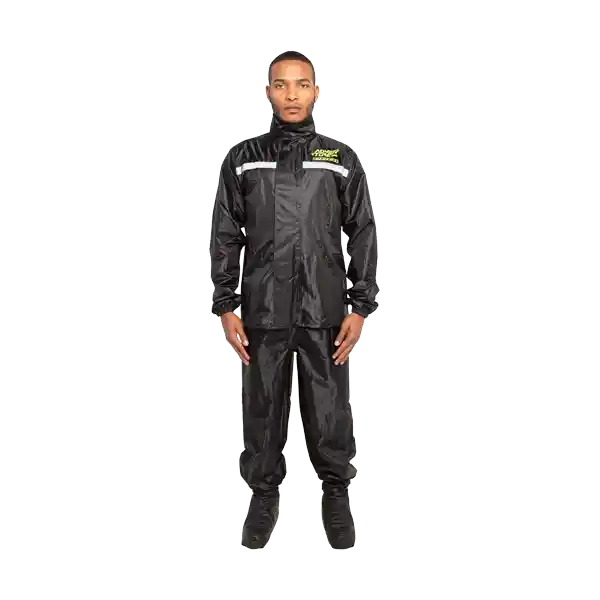 Impermeable Para Moto Textil - Adventure Pro 1 - Negro - Hombre