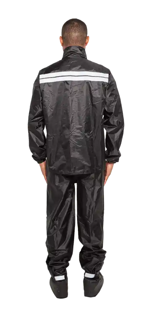 Impermeable Para Moto Textil - Adventure Pro 1 - Negro - Hombre