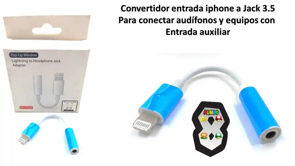Convertidor Iphone A Jack 3.5