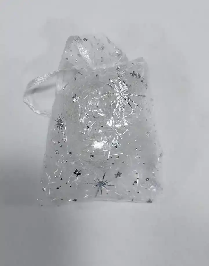 10 Unidades De Bolsas De Tela De Organza Para Regalos 7 Cm X 9 Cm