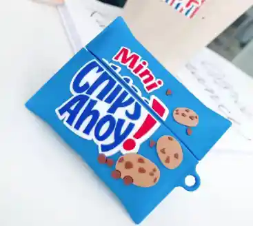 Funda Protector Forro Audífonos Airpods Pro 2 Apple Mini Chips Ahoy! Galletas