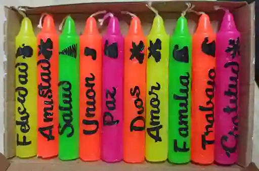 Velas Velitas Personalizadas Para Farol Noche De Velitas Paq X 10 Und