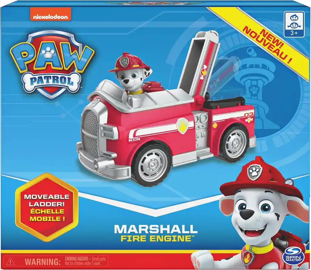 Vehículo Con Personaje Paw Patrol Marshall