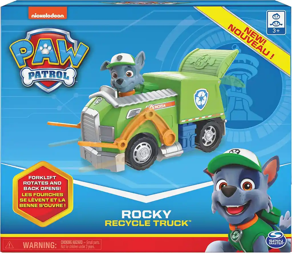 Vehículo Con Personaje Paw Patrol Rocky