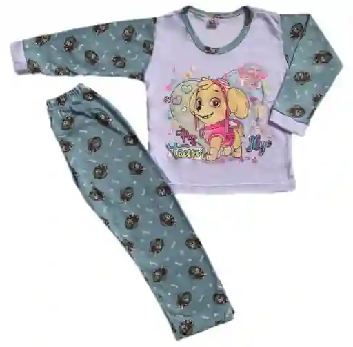 Pijama Luminosa (con Apliques Luminosos) Para Niña Talla 4