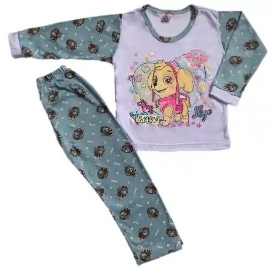 Pijama Luminosa (con Apliques Luminosos) Para Niña Talla 4