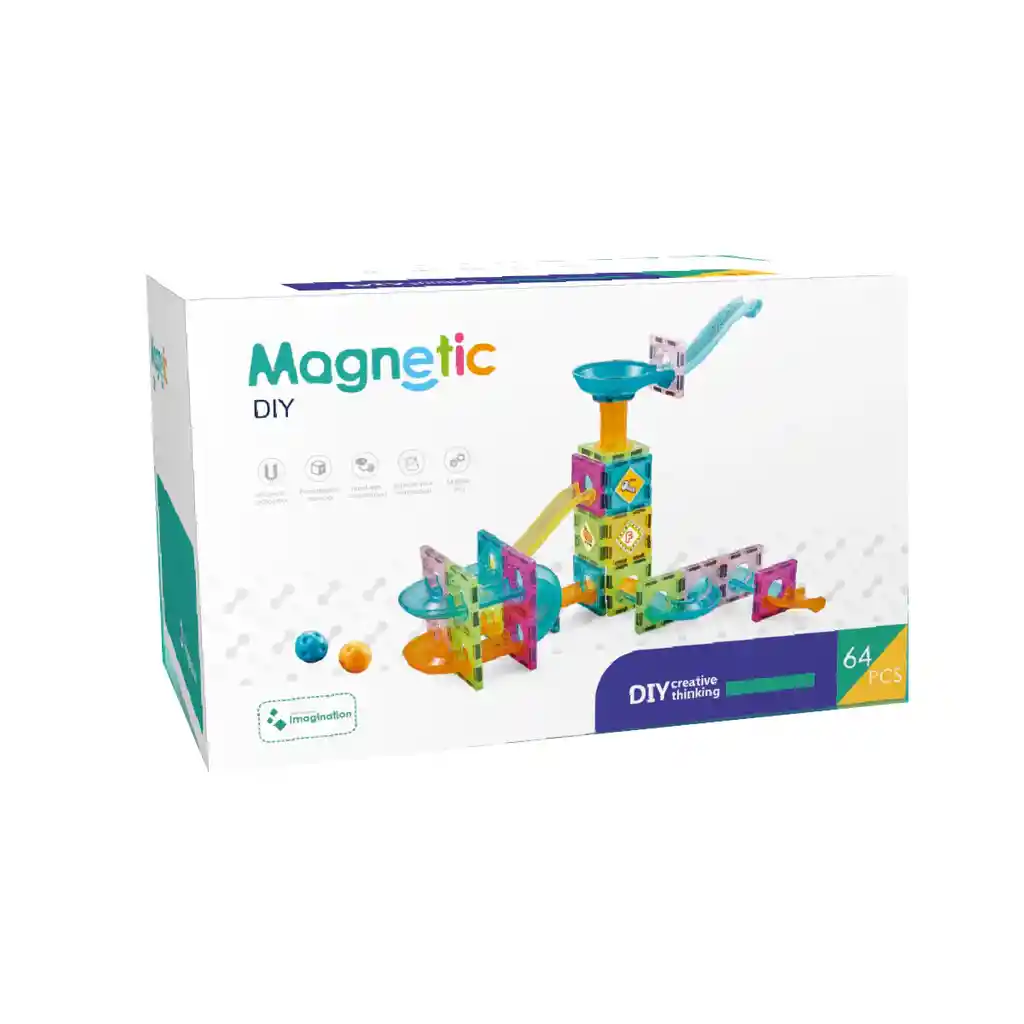 Construcción De Laberintos Magnéticos 61 Piezas