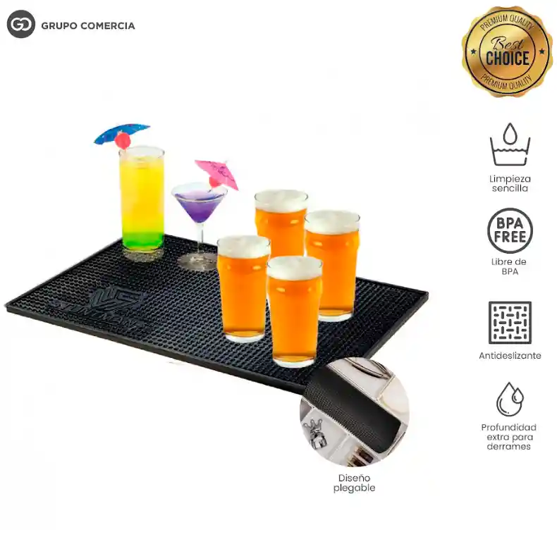 Escurridor Barman Alfombra Bartender Bar Mat 23cm X 41cm