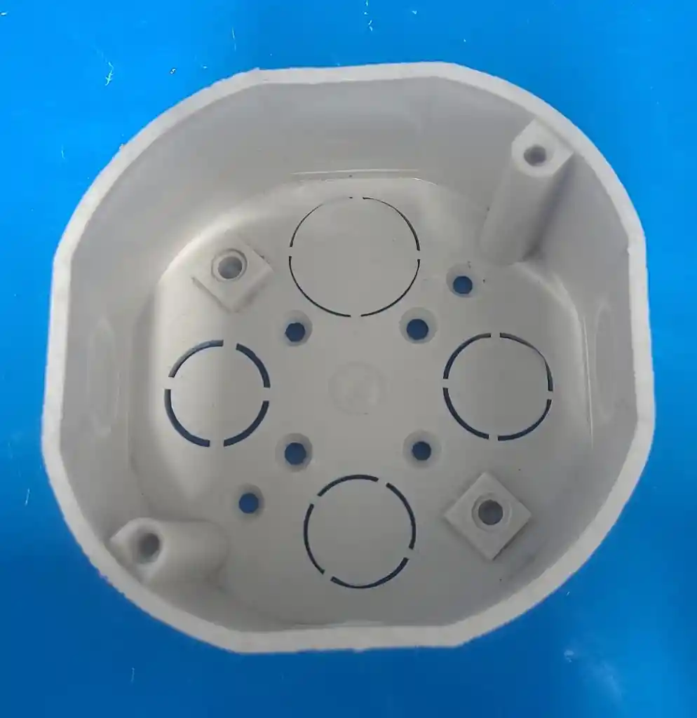 Caja Electrica Octagonal Plástico