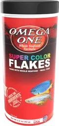 Super Color Flakes 62g Omega One Comida Peces Hojuelas