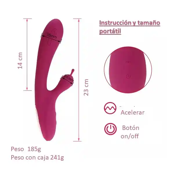 Vibrador Conejito Doble Estimulación