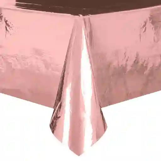 Mantel Metalizado Oro Rosa