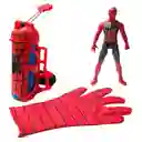 Guante Spiderman Dispara Lanza Agua + Muñeco 17cm Juguete