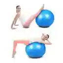 Balón Pilates 75 Cm Pelota Abdominal Yoga Terapia + Inflador - Azul