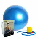 Balón Pilates 75 Cm Pelota Abdominal Yoga Terapia + Inflador - Azul