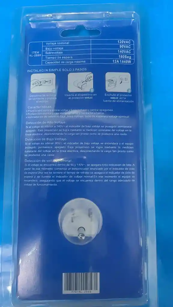 Protector De Voltaje 12amperios 1440watt