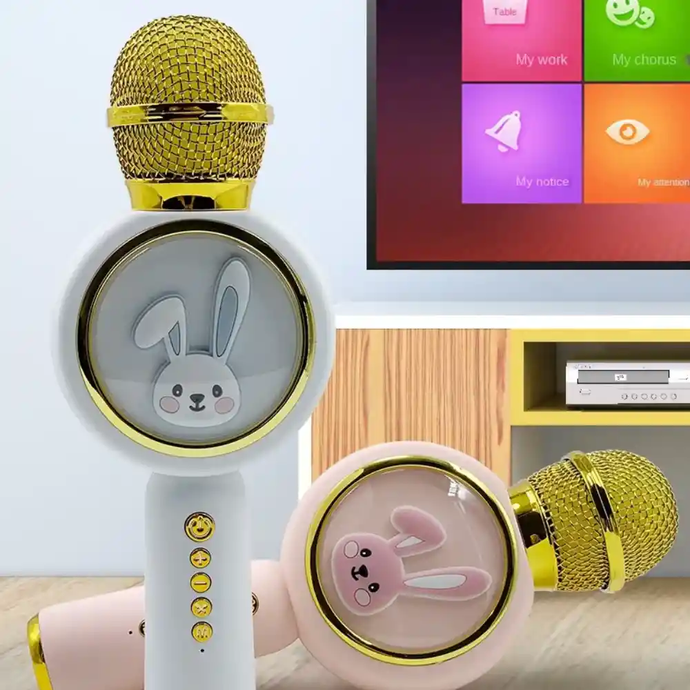 Microfono Karaoke Speaker X6 Para Niños Portátil Bluetooth