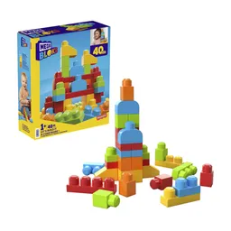 Fisher Price Mega Bloks Vamos A Construir! Mattel 40 Piezas,