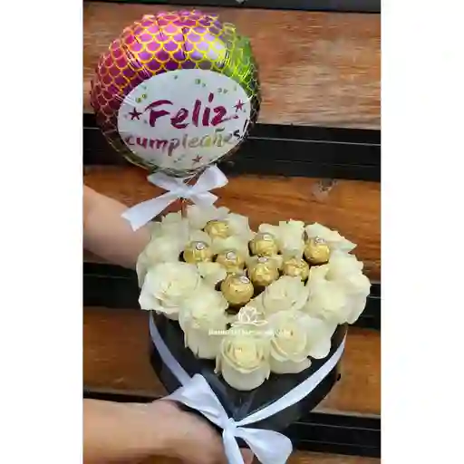 Corazon Rosa Blanca Y Ferrero